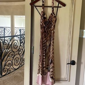 Roberto Cavalli halter, slip dress. Size EU42